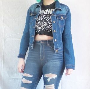 Jean Jacket with brass buttons